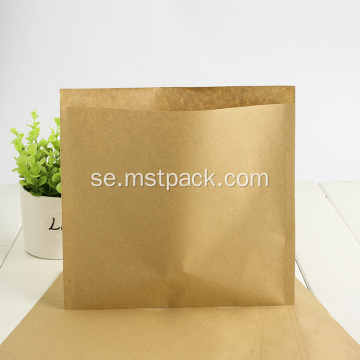 Enkel Kraft Paper Flat Bag utan dragkedja